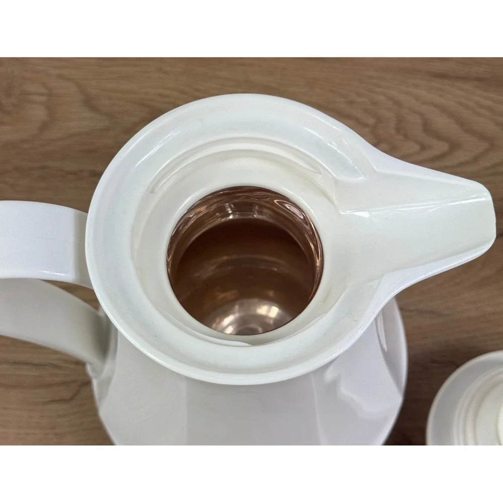 Thermos Christa No. 430 Thermal Carafe White West Germany Vintage MCM Pitcher